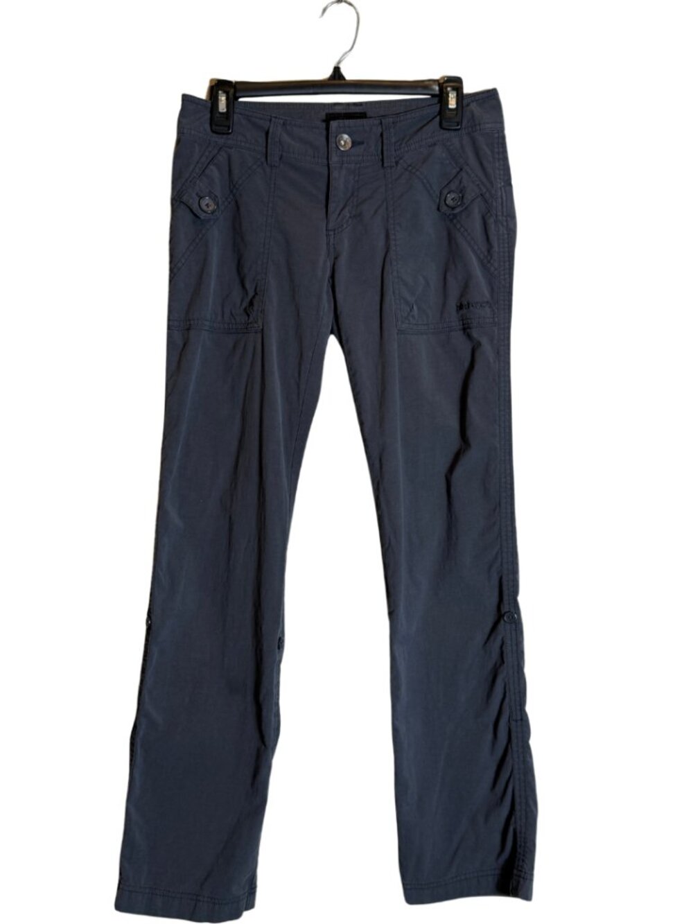 Marmot Low Rise Convertible Hiking Pants Women's 4 Gray Outdoor Gorpcore Roll Up